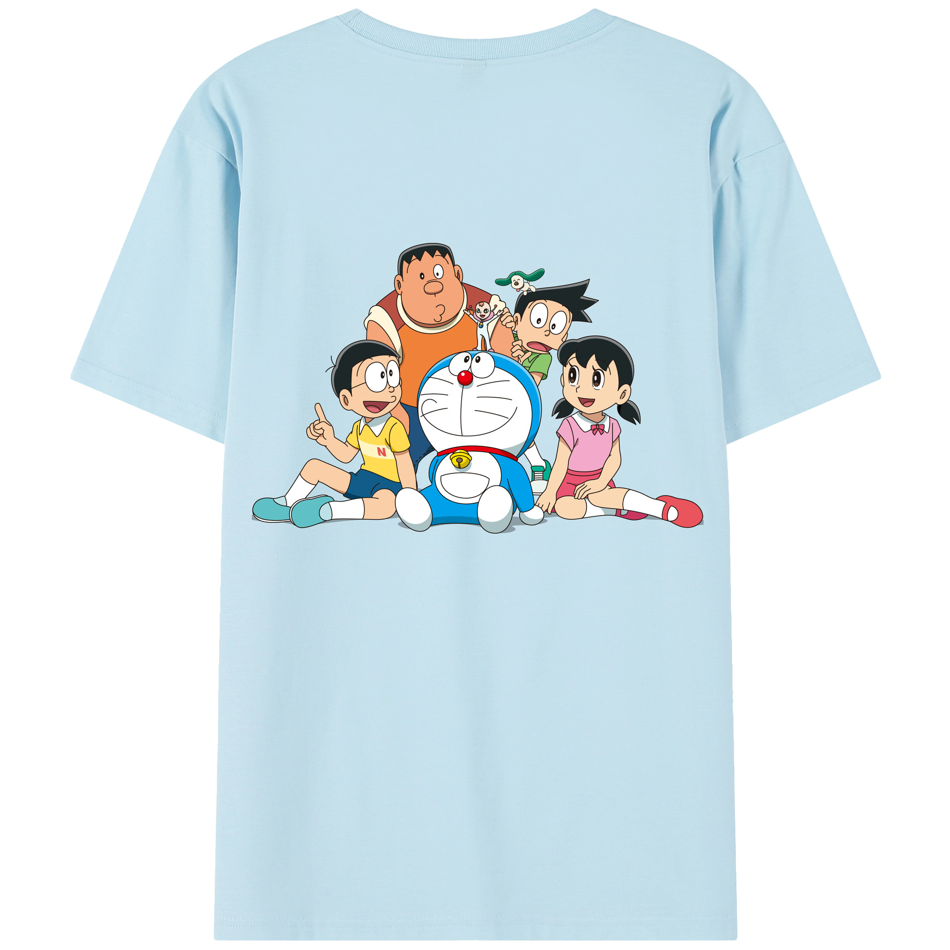 （画像用） ドラえもん Doraemon 綿100％半袖Tシャツ（背面プリント）